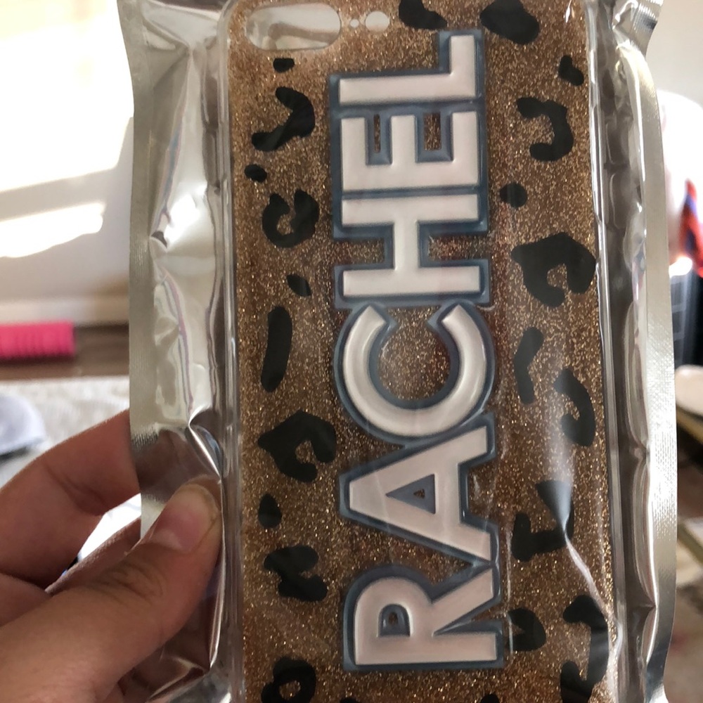 Bauble Bar x Off My Case cheetah print phone case